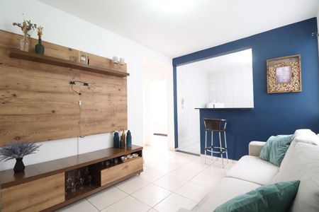 Sala de apartamento para alugar com 2 quartos, 44m² em Gávea, Uberlândia