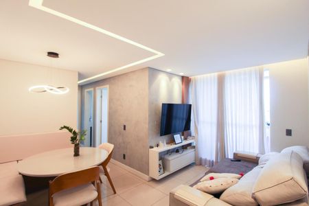 Sala de apartamento à venda com 2 quartos, 60m² em Castelo, Belo Horizonte