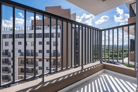 Sala/Cozinha - Varanda de apartamento para alugar com 1 quarto, 28m² em Pinheiros, São Paulo