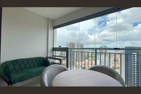 Varanda de kitnet/studio para alugar com 1 quarto, 26m² em Pompeia, São Paulo