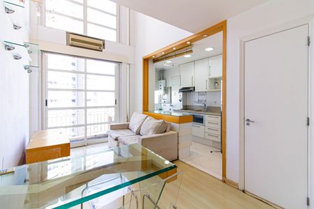 Sala de apartamento para alugar com 1 quarto, 44m² em Pompeia, São Paulo