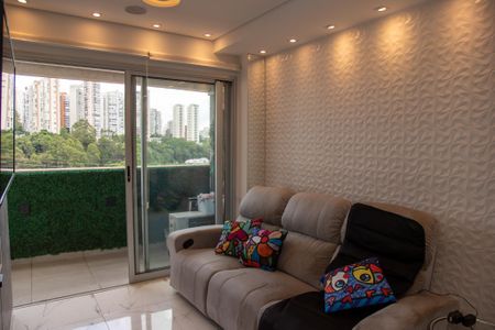 Sala de apartamento à venda com 1 quarto, 49m² em Santo Amaro, São Paulo