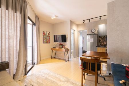 Sala de apartamento à venda com 1 quarto, 40m² em Moema, São Paulo