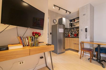 Sala de apartamento à venda com 1 quarto, 40m² em Moema, São Paulo