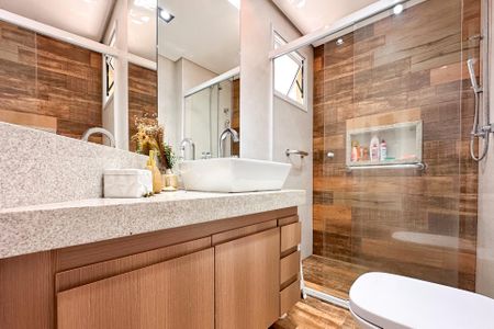 Apartamento à venda com 82m², 3 quartos e 2 vagasBanheiro da Suíte 1