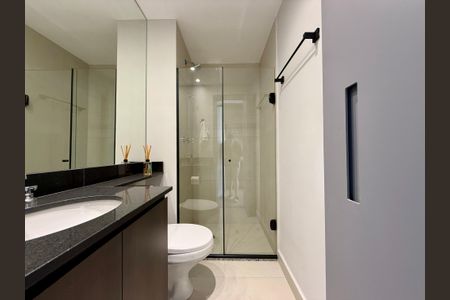 Studio para alugar com 27m², 1 quarto e sem vaga Studio para alugar com 27m², 1 quarto e sem vagaBanheiro