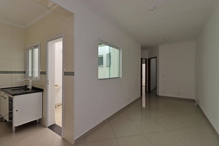 Sala de apartamento para alugar com 2 quartos, 58m² em Jardim Bela Vista, Santo André