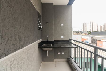 Varanda e Área de Serviço  de kitnet/studio para alugar com 1 quarto, 30m² em Chácara Califórnia, São Paulo