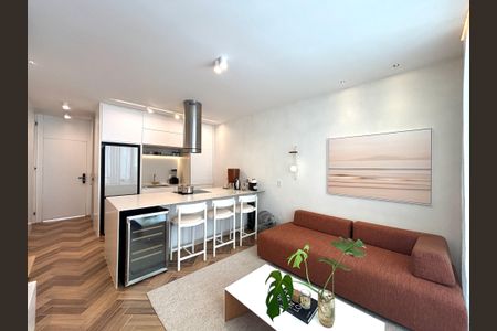 Sala de apartamento à venda com 1 quarto, 52m² em Jardim Botânico, Rio de Janeiro