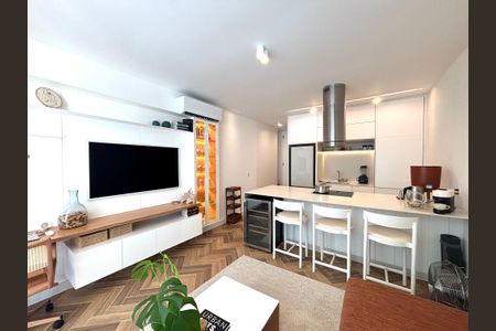 Sala de apartamento à venda com 1 quarto, 52m² em Jardim Botânico, Rio de Janeiro