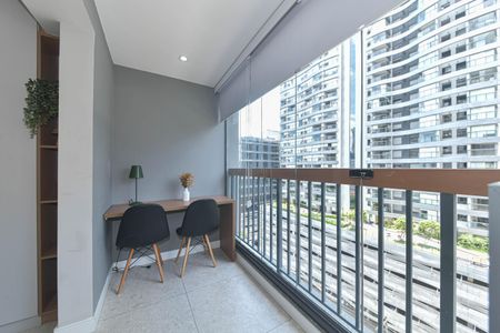 Studio para alugar com 28m², 1 quarto e sem vagaVaranda