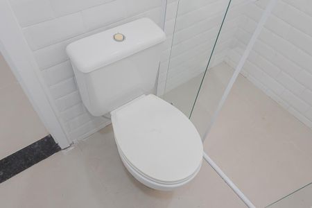 Banheiro de kitnet/studio à venda com 1 quarto, 22m² em Jardim Paulista, São Paulo