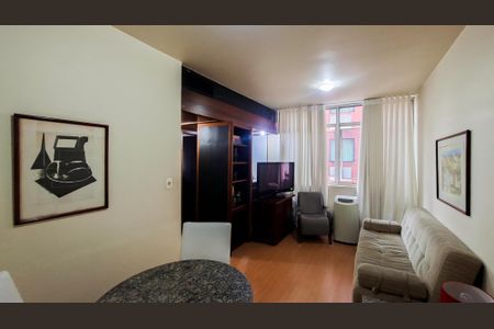 Sala de apartamento à venda com 1 quarto, 37m² em Funcionários, Belo Horizonte