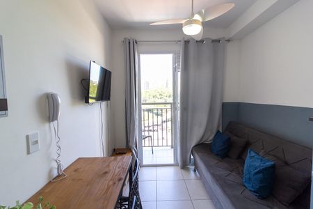 Sala de apartamento para alugar com 1 quarto, 29m² em Jardim Caravelas, São Paulo