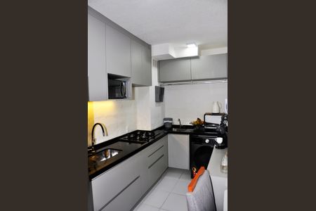 Apartamento à venda com 33m², 2 quartos e sem vaga Apartamento à venda com 33m², 2 quartos e sem vagaDetalhe - Cozinha Americana