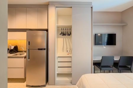 Studio para alugar com 24m², 1 quarto e sem vagaArmários