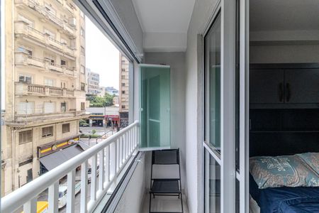 Varanda de kitnet/studio para alugar com 1 quarto, 22m² em Campos Elíseos, São Paulo