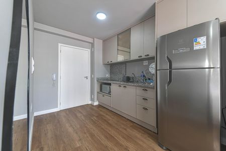 Cozinha de kitnet/studio à venda com 1 quarto, 27m² em Santo Amaro, São Paulo