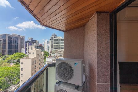 Varanda de apartamento à venda com 1 quarto, 43m² em Jardim Paulistano, São Paulo