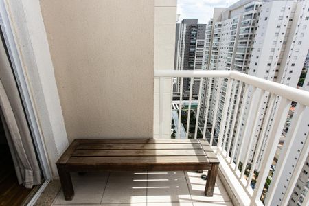 Varanda da Sala de apartamento para alugar com 1 quarto, 60m² em Tatuapé, São Paulo