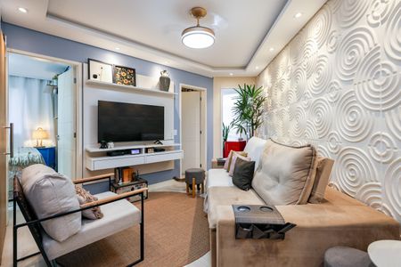 Sala de apartamento à venda com 2 quartos, 51m² em Jardim Monte Alegre, Taboão da Serra