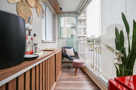 Varanda da Sala de apartamento à venda com 2 quartos, 51m² em Jardim Monte Alegre, Taboão da Serra