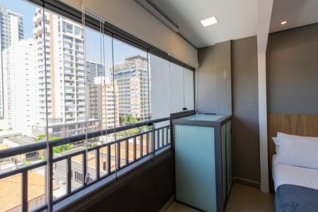 Studio para alugar com 27m², 1 quarto e sem vagaVaranda
