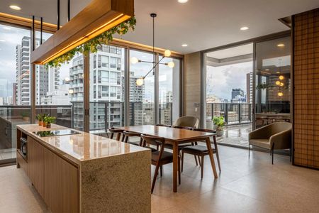 Studio para alugar com 27m², 1 quarto e sem vagaÁrea gourmet