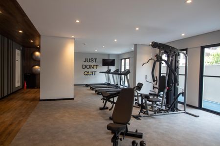 Studio para alugar com 29m², 1 quarto e sem vaga Studio para alugar com 29m², 1 quarto e sem vagaÁrea comum - Academia