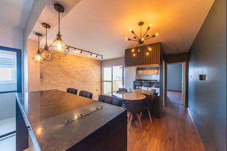 Sala de apartamento para alugar com 1 quarto, 54m² em Vila Vilma, Santo André