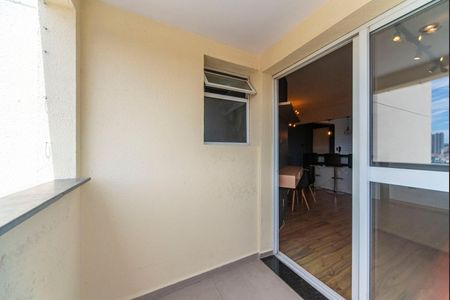 Varanda da Sala de apartamento para alugar com 1 quarto, 54m² em Vila Vilma, Santo André