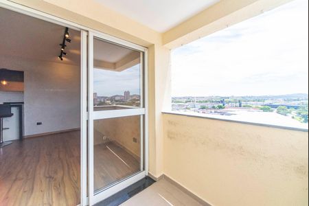 Varanda da Sala de apartamento para alugar com 1 quarto, 54m² em Vila Vilma, Santo André