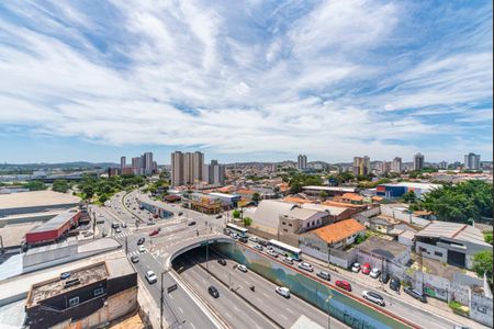 Vista da Varanda da Sala de apartamento para alugar com 1 quarto, 54m² em Vila Vilma, Santo André