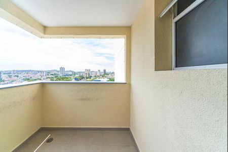 Varanda da Sala de apartamento para alugar com 1 quarto, 54m² em Vila Vilma, Santo André