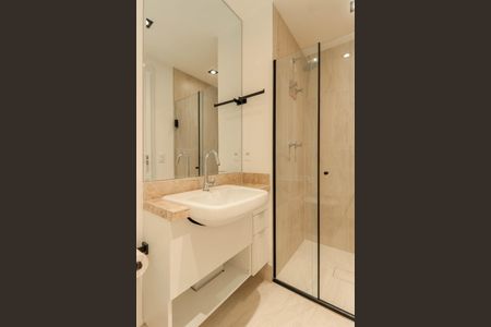 Studio para alugar com 24m², 1 quarto e sem vaga Studio para alugar com 24m², 1 quarto e sem vagaBanheiro