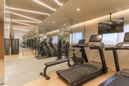 Studio para alugar com 24m², 1 quarto e sem vaga Studio para alugar com 24m², 1 quarto e sem vagaÁrea Comum - Academia