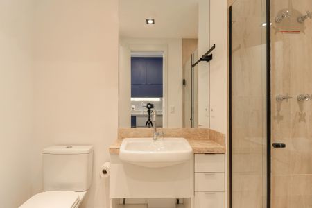 Studio para alugar com 24m², 1 quarto e sem vaga Studio para alugar com 24m², 1 quarto e sem vagaBanheiro