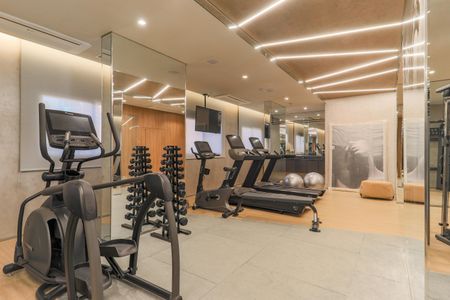 Studio para alugar com 24m², 1 quarto e sem vaga Studio para alugar com 24m², 1 quarto e sem vagaÁrea Comum - Academia