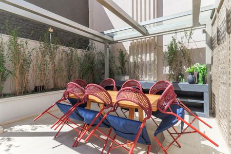 Studio para alugar com 24m², 1 quarto e sem vaga Studio para alugar com 24m², 1 quarto e sem vagaÁrea comum - Churrasqueira