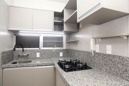 Cozinha de kitnet/studio à venda com 1 quarto, 30m² em Centro Histórico, Porto Alegre