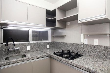 Cozinha de kitnet/studio à venda com 1 quarto, 30m² em Centro Histórico, Porto Alegre