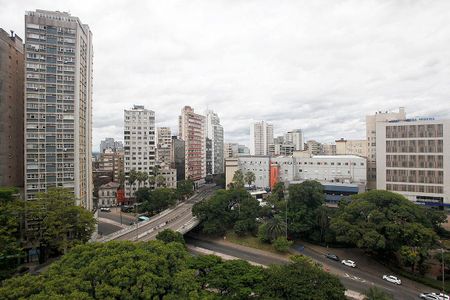 Studio Sala / Quarto Vista de kitnet/studio à venda com 1 quarto, 30m² em Centro Histórico, Porto Alegre
