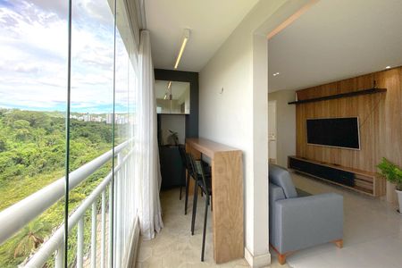 Varanda da Sala de apartamento à venda com 3 quartos, 80m² em Castelo, Belo Horizonte