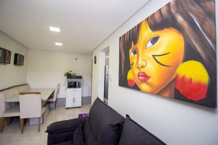 Sala de apartamento à venda com 2 quartos, 52m² em Chácara Contagem, Contagem