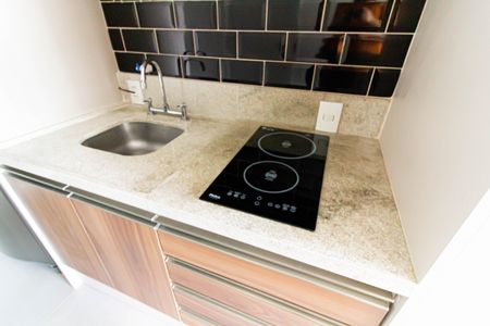 Cozinha de kitnet/studio para alugar com 1 quarto, 25m² em Perdizes, São Paulo