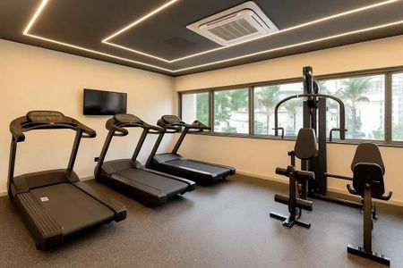 Studio para alugar com 25m², 1 quarto e sem vagaAcademia