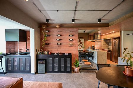 Apartamento à venda com 65m², 1 quarto e 2 vagasSala