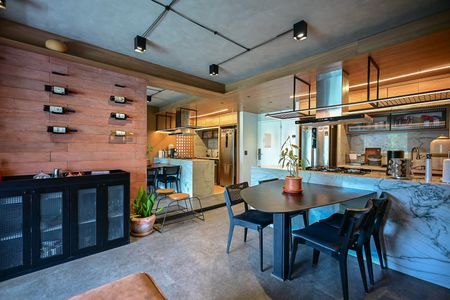 Apartamento à venda com 65m², 1 quarto e 2 vagasSala de Jantar