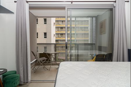 Varanda do Quarto de kitnet/studio para alugar com 1 quarto, 25m² em Pinheiros, São Paulo