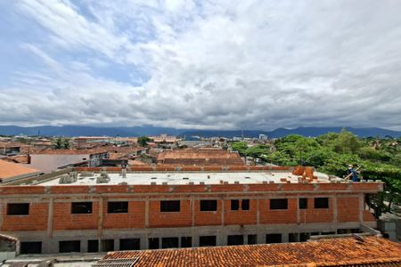 Vista da sala de apartamento para alugar com 1 quarto, 48m² em Maracanã, Praia Grande